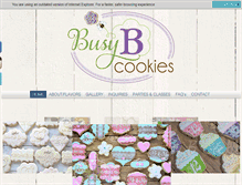Tablet Screenshot of busybcookies.com
